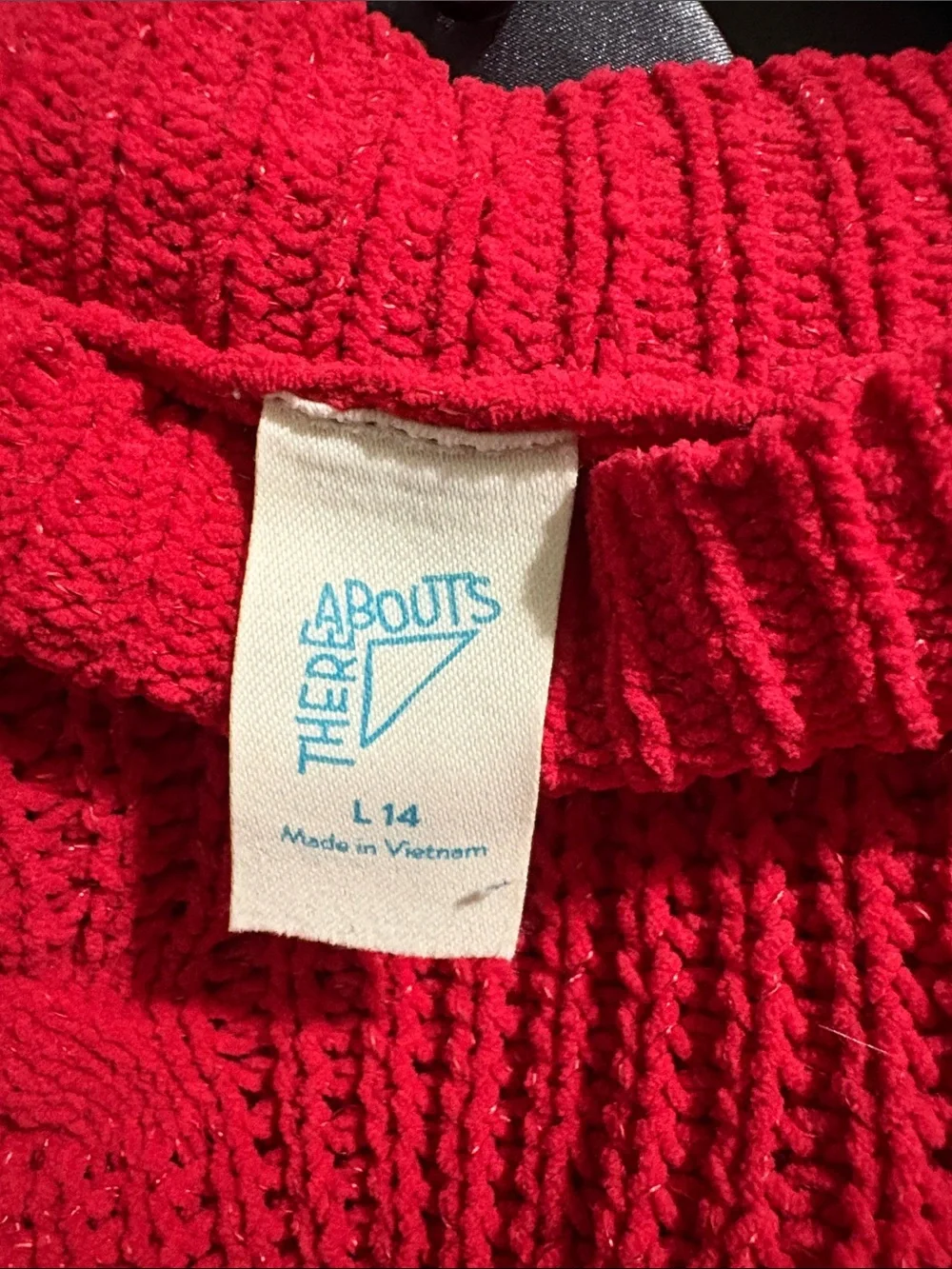 Girls Red Sweater